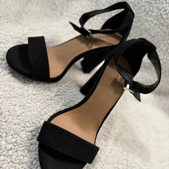 Torrid Black Two Strap Tapered Heel Sandal (WW) - Picture 2 of 6